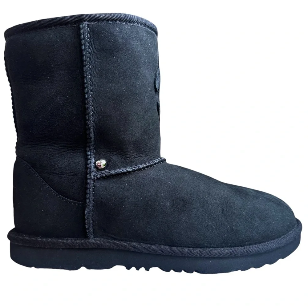 New Ugg Classic Short II Black Boots US 4 Big Kids 4 - 10 years Unisex Custom